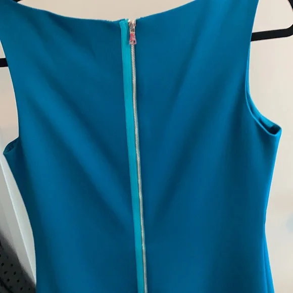 Tahari Size 8 Teal Dress - Picture 5 of 5
